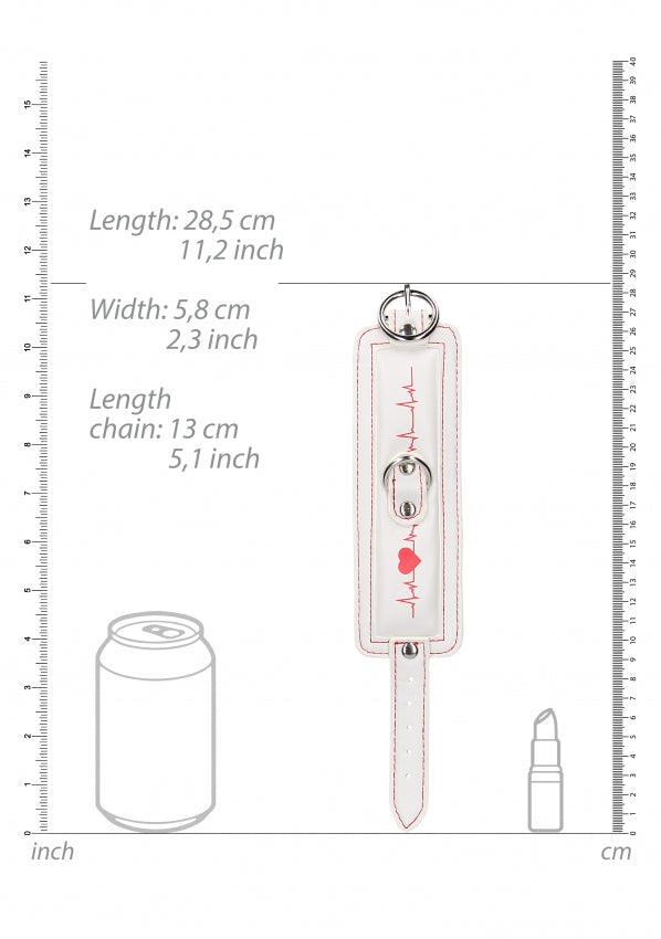 Shots Toys | Ouch! Wrist Cuffs - Nurse Theme - White