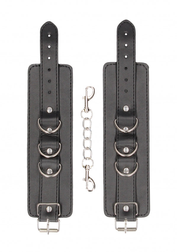 Shots Toys | Ouch! Bonded Leather Hand or Ankle Cuffs - With Adjustable Straps