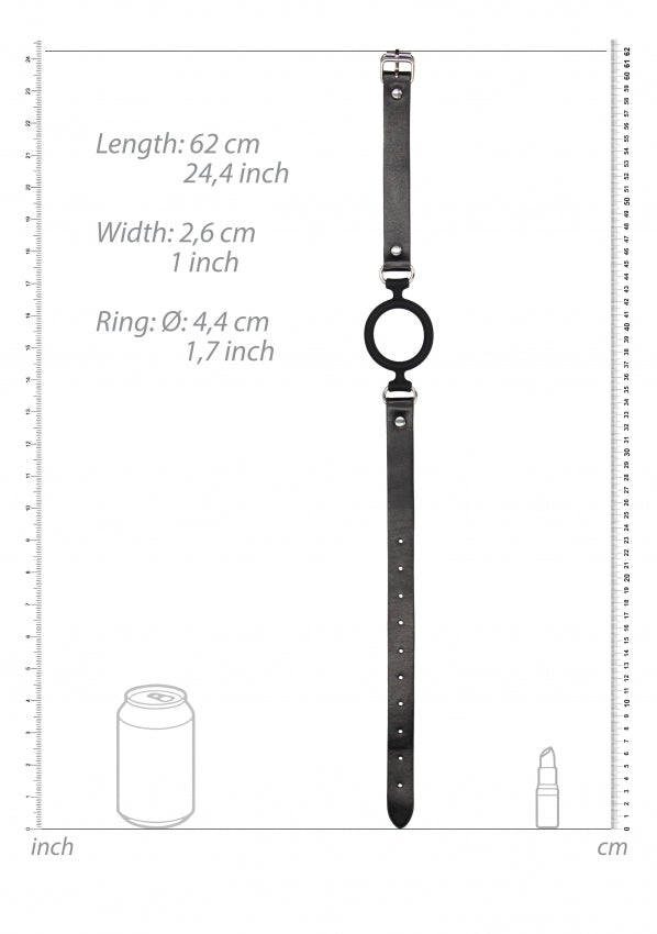 Shots Toys | OUCH! Silicone Ring Gag - With Adjustable Bonded Leather Straps