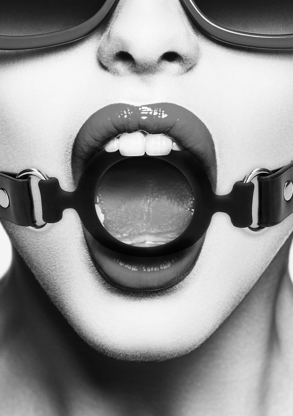 Shots Toys | OUCH! Silicone Ring Gag - With Adjustable Bonded Leather Straps
