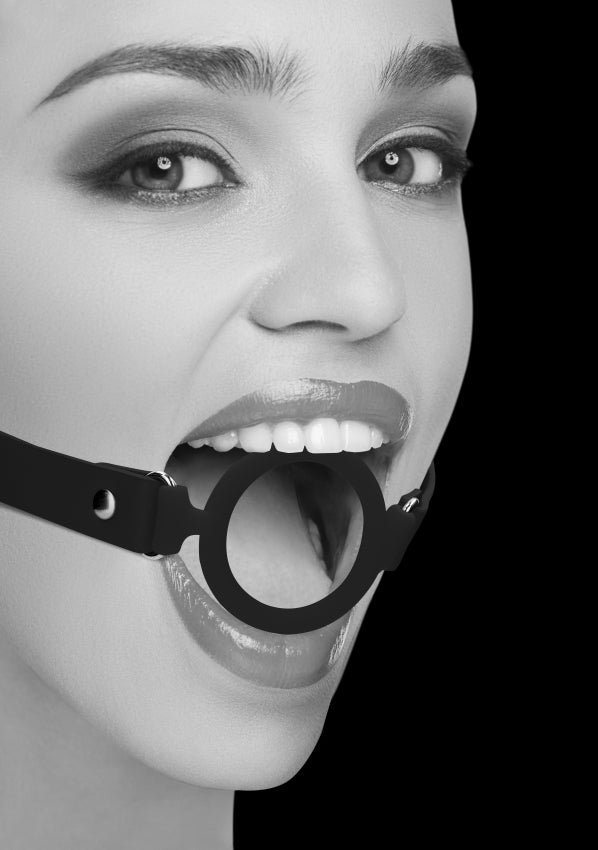 Shots Toys | OUCH! Silicone Ring Gag - With Adjustable Bonded Leather Straps