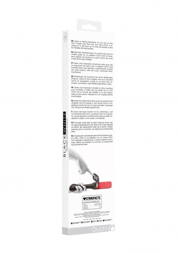 Shots Toys | OUCH! Bonded Leather Paddle "Ouch"