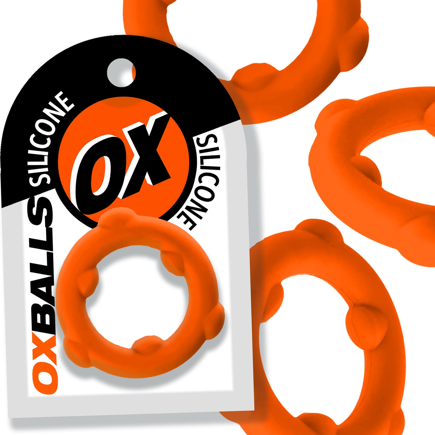 OxBalls Spinner Silicone Ring Orange