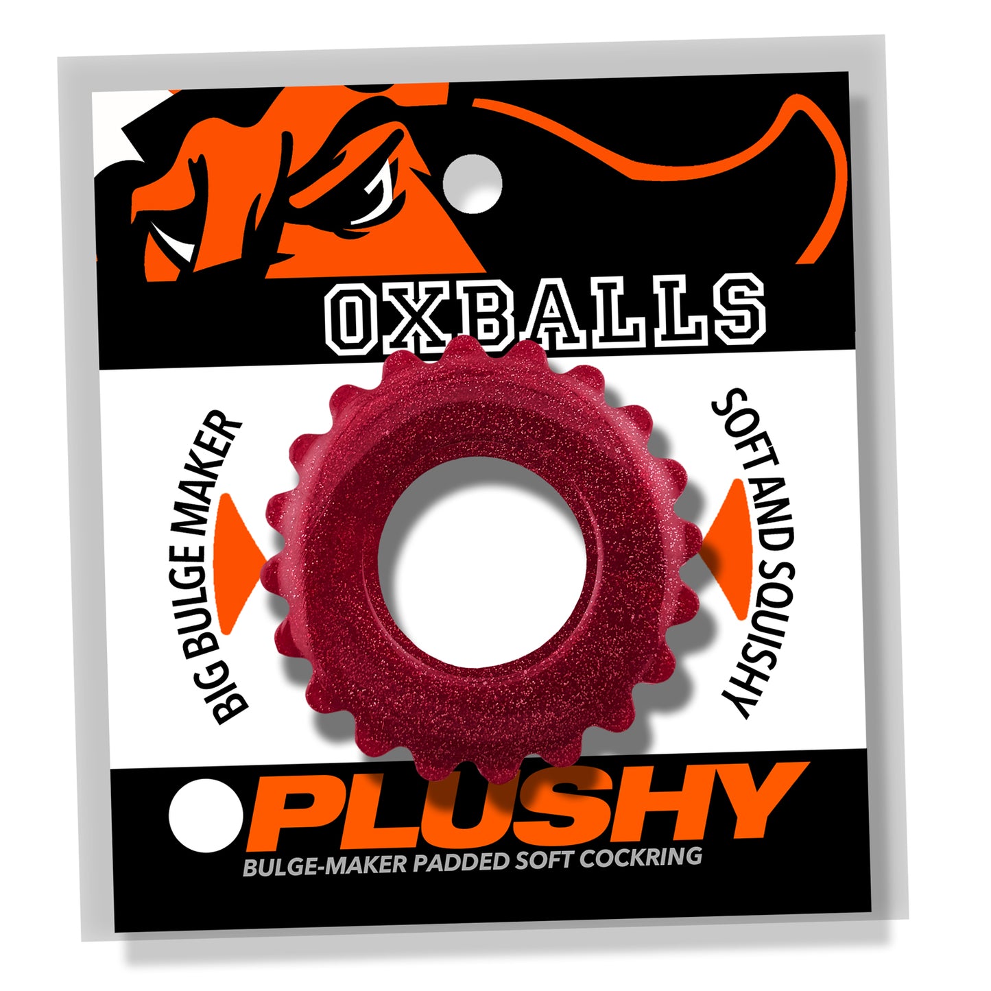 OxBalls Plushy Cock Ring Cherry Lips