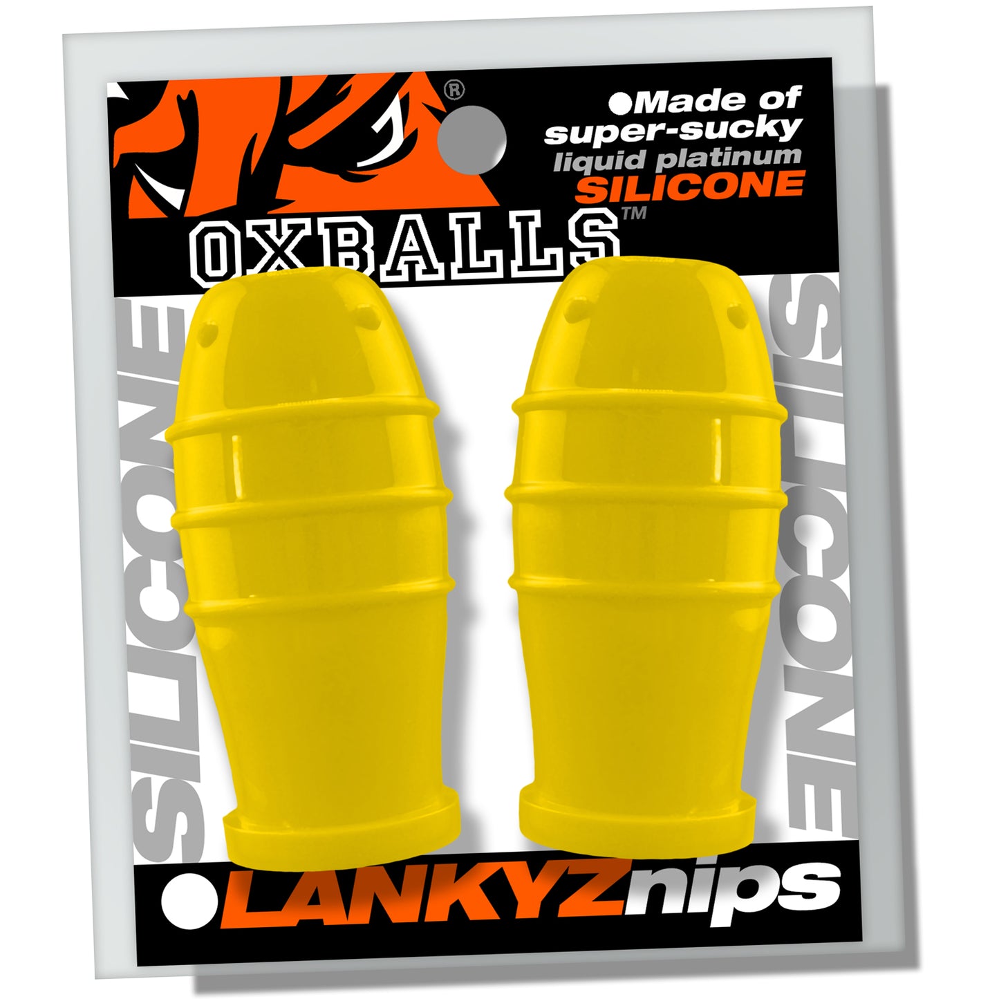 OxBalls Lankyz Silicone Nipsuckers Yellow