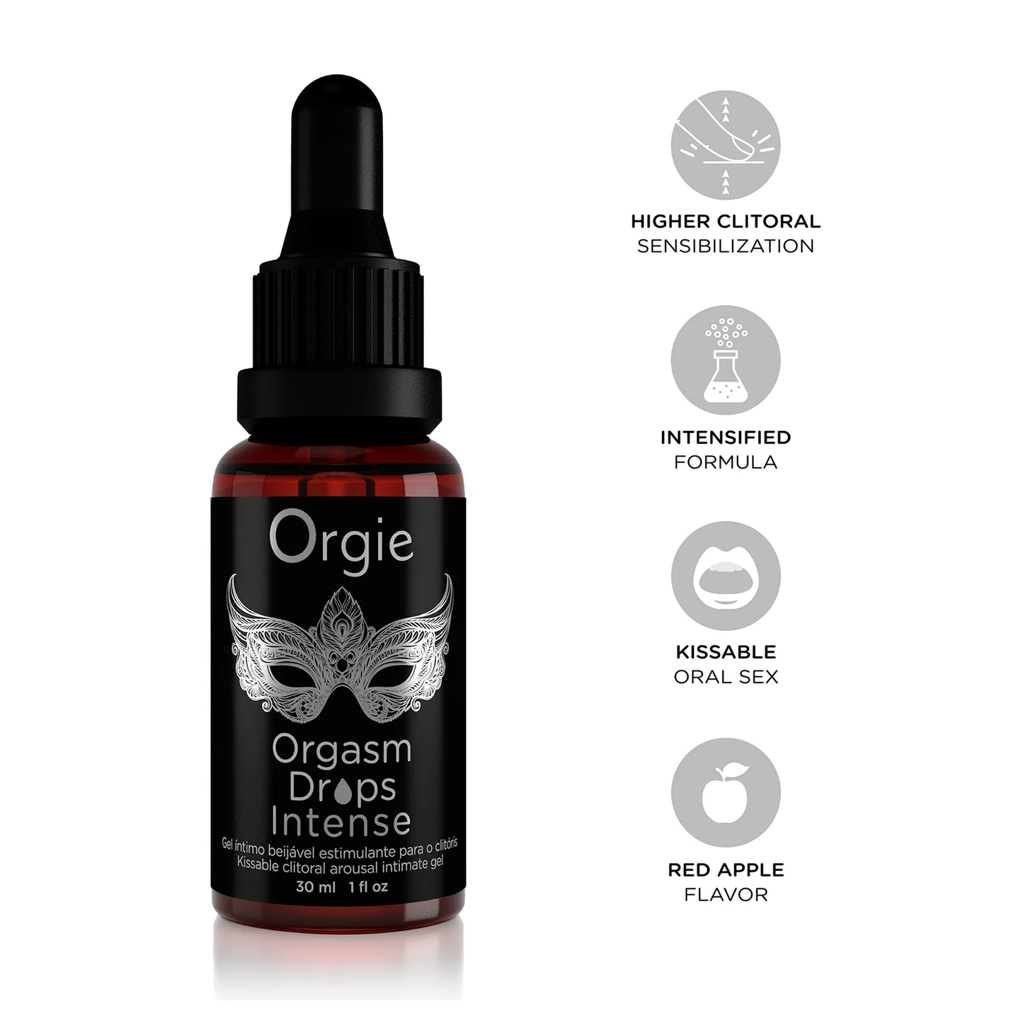 Orgie Orgasm Drops Intense Kissable Clitoral Arousal Gel 30ml