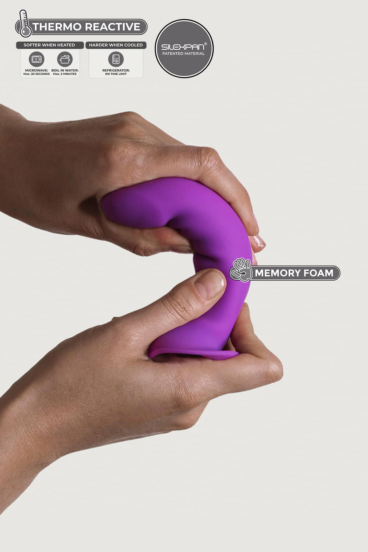 Adrien Lastic Hitsens 6 - 5" Purple Premium Double Density Dildo