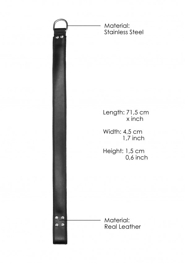 Shots Toys | Suspension Cuffs Saddle Leather Hands & Feet - Black