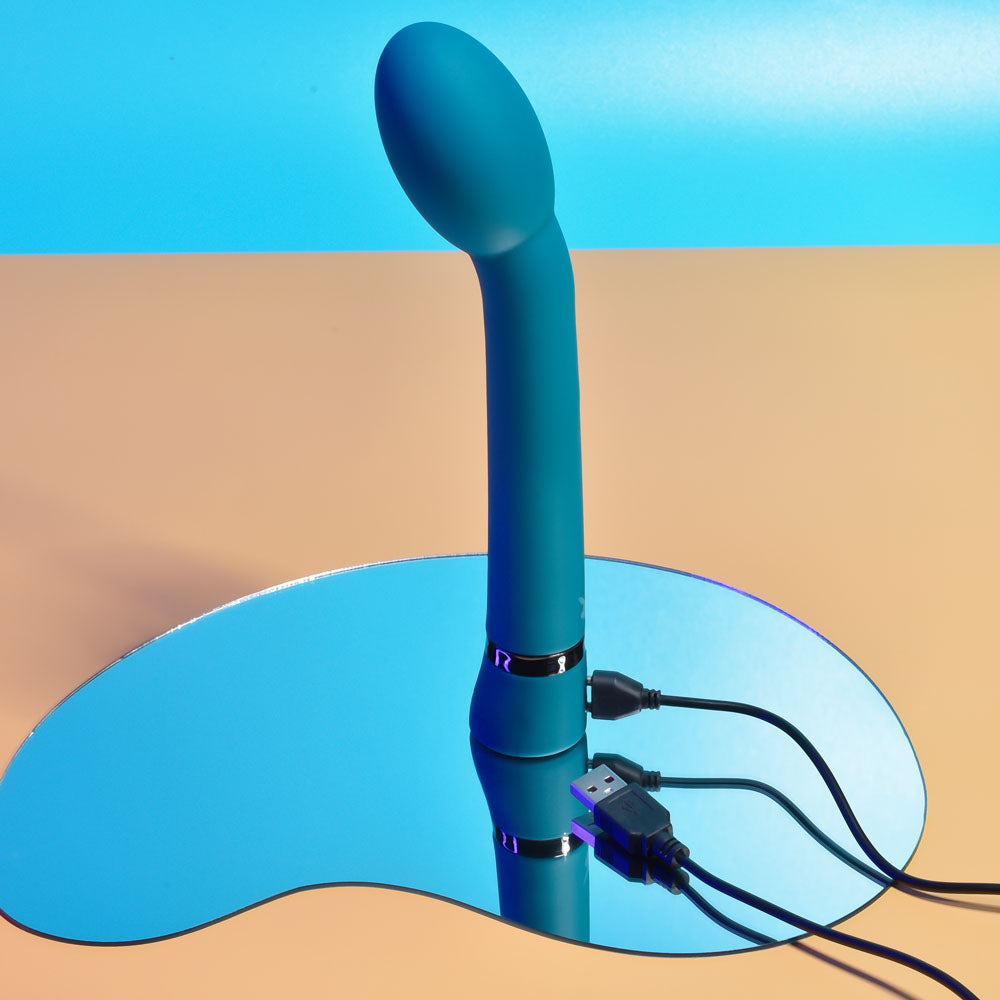 Playboy Pleasure ON THE SPOT Blue 21.6cm USB Rechargeable G-Spot Vibrator