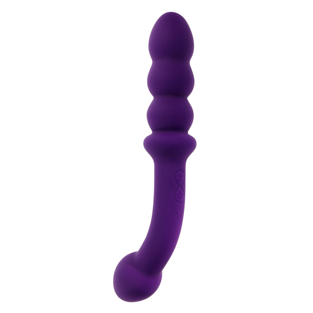 Playboy Pleasure THE SEEKER Purple 20.3cm USB Rechargeable Double Ended Vibrator