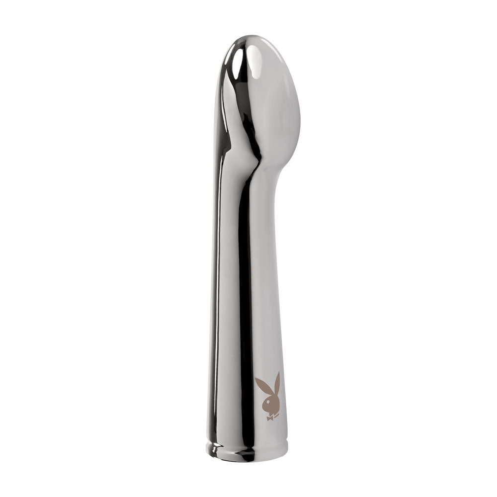 Playboy Pleasure SWOON Chrome 14cm USB Rechargeable Vibrator