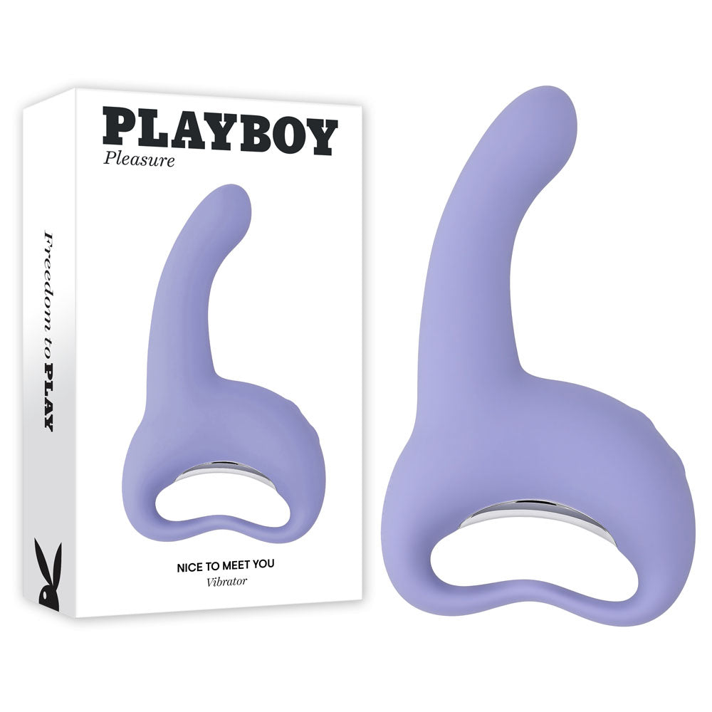 Playboy Pleasure NICE TO MEET YOU Purple 19.5cm Come-Hither Vibrator