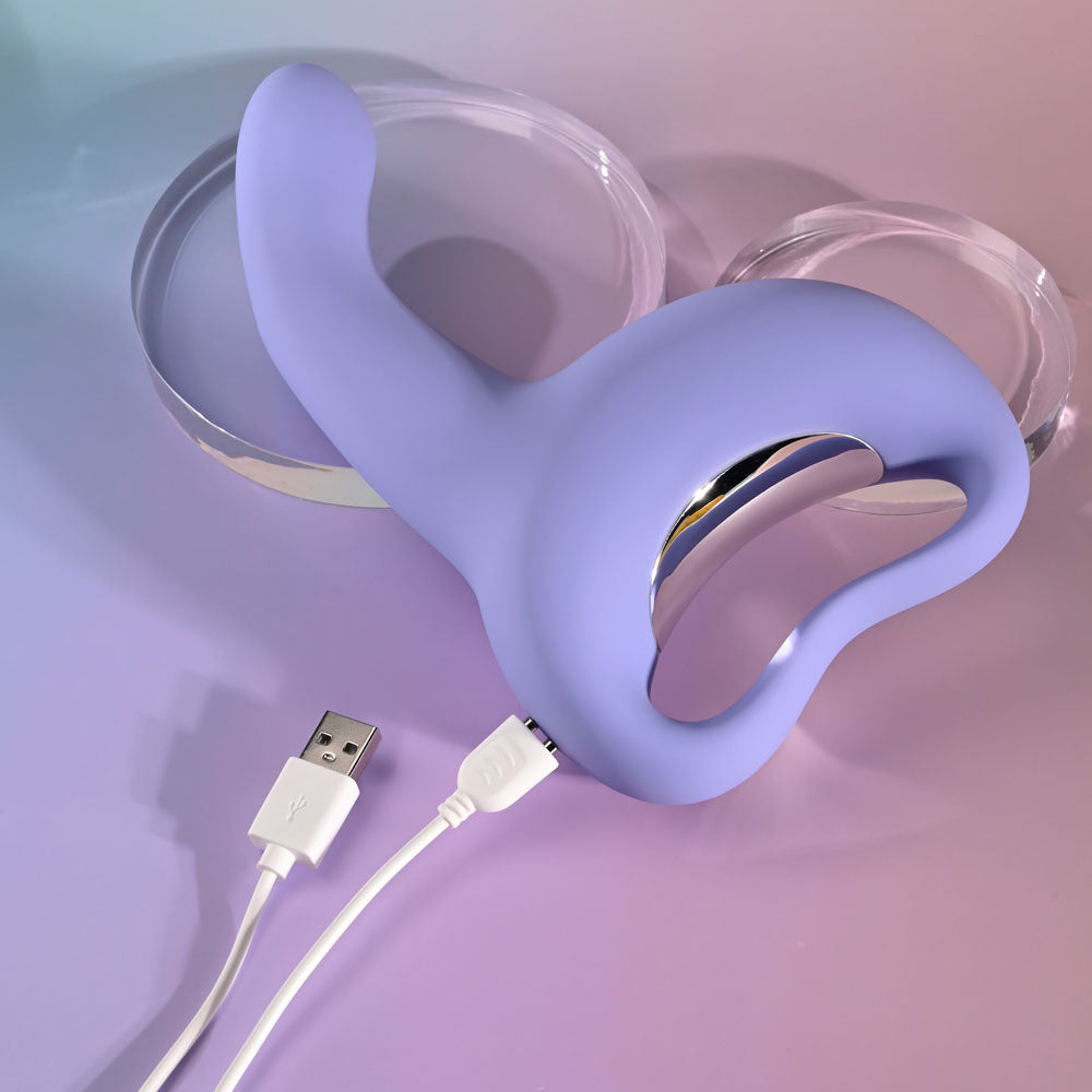 Playboy Pleasure NICE TO MEET YOU Purple 19.5cm Come-Hither Vibrator