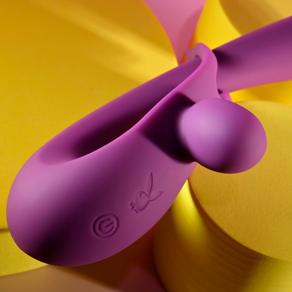 Playboy Pleasure CHA CHA SLIDE Purple 20cm Rabbit Vibrator