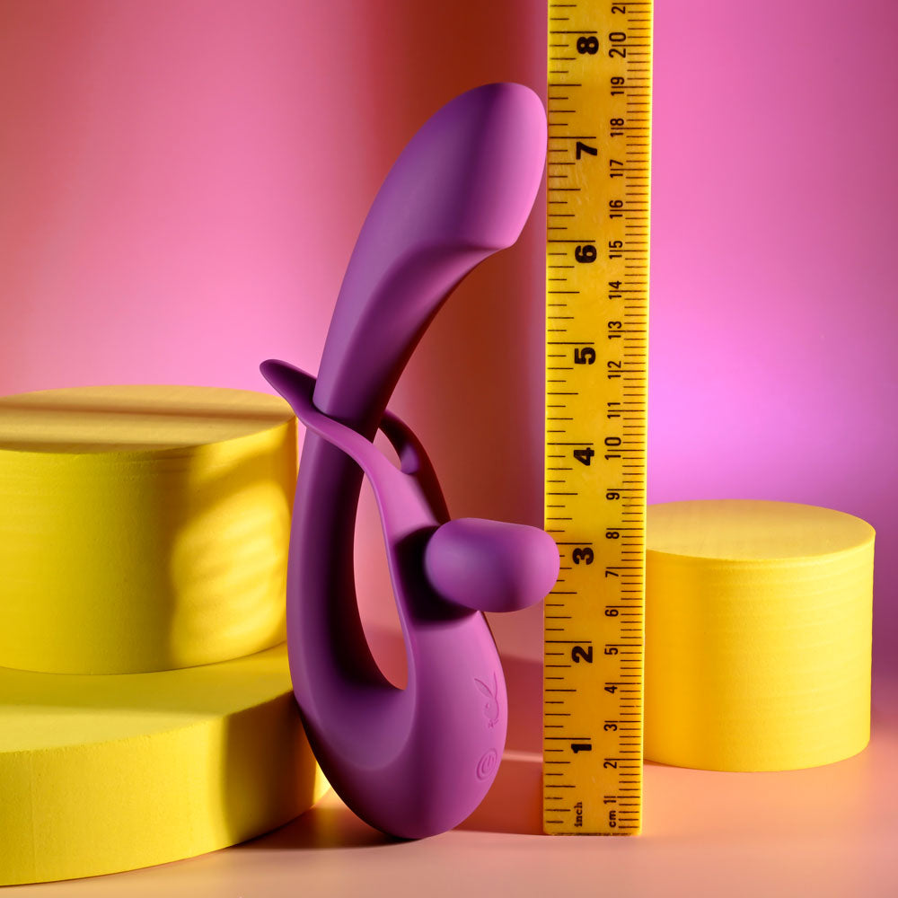Playboy Pleasure CHA CHA SLIDE Purple 20cm Rabbit Vibrator