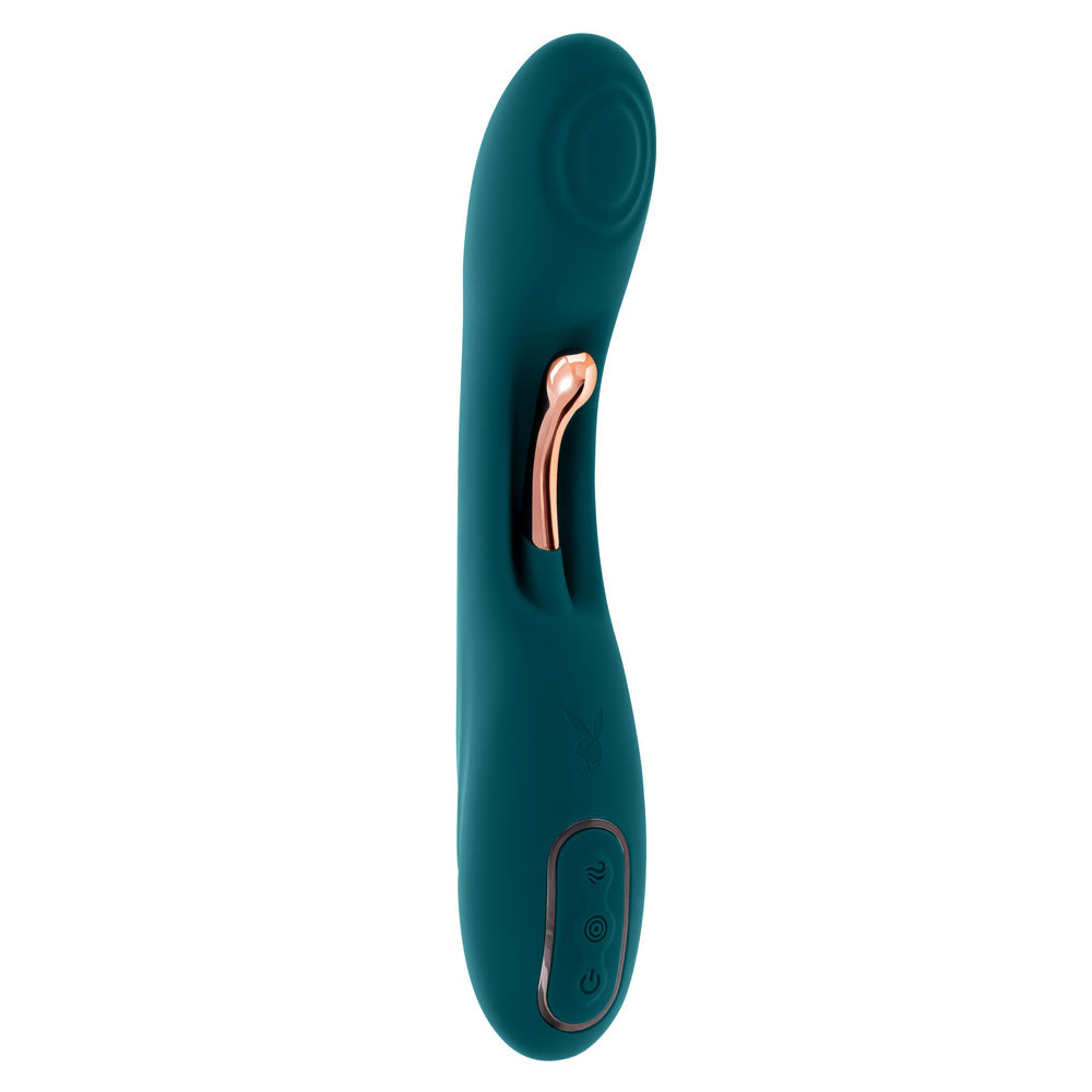 Playboy Pleasure AURELIE Green 22.7cm Vibrator with Internal Flicker