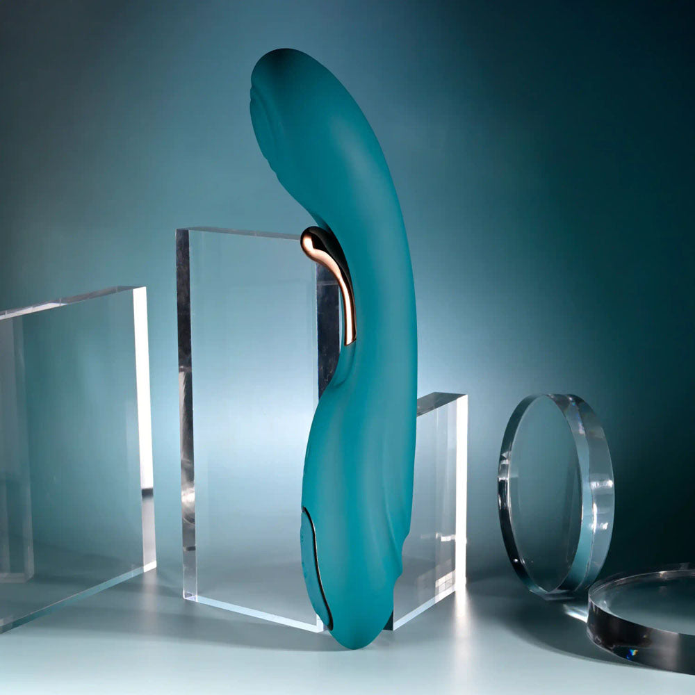 Playboy Pleasure AURELIE Green 22.7cm Vibrator with Internal Flicker