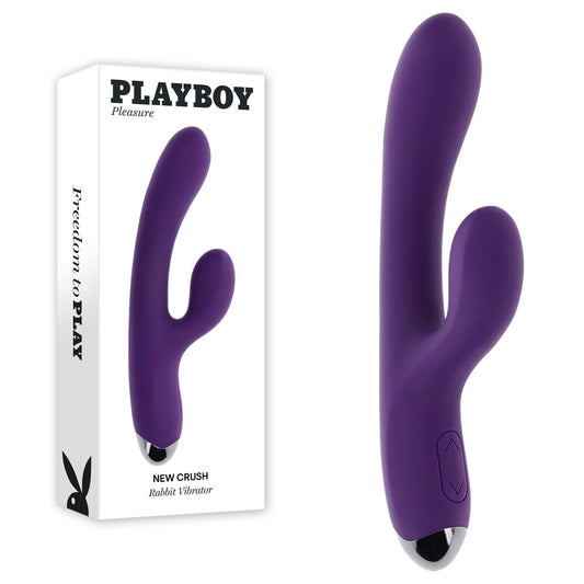 Playboy Pleasure NEW CRUSH Purple 20.6cm Rabbit Vibrator