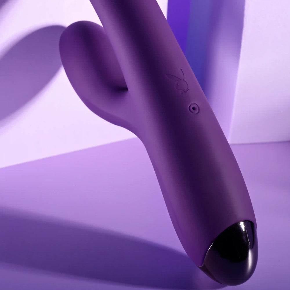 Playboy Pleasure NEW CRUSH Purple 20.6cm Rabbit Vibrator