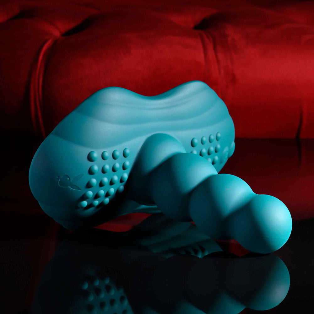 Playboy Pleasure HAVE A SEAT - Green Rideable Vibrator and Grinder Pad with Remote