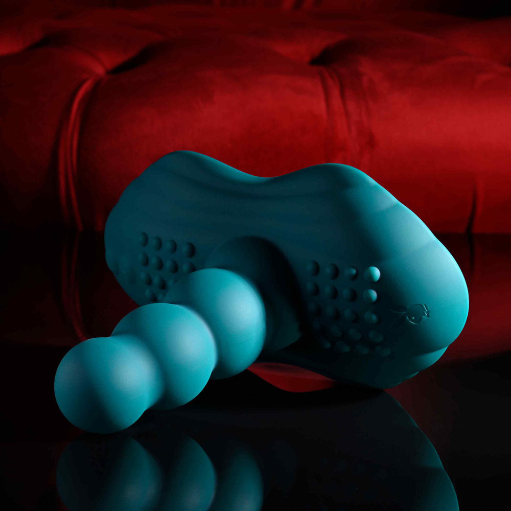 Playboy Pleasure HAVE A SEAT - Green Rideable Vibrator and Grinder Pad with Remote