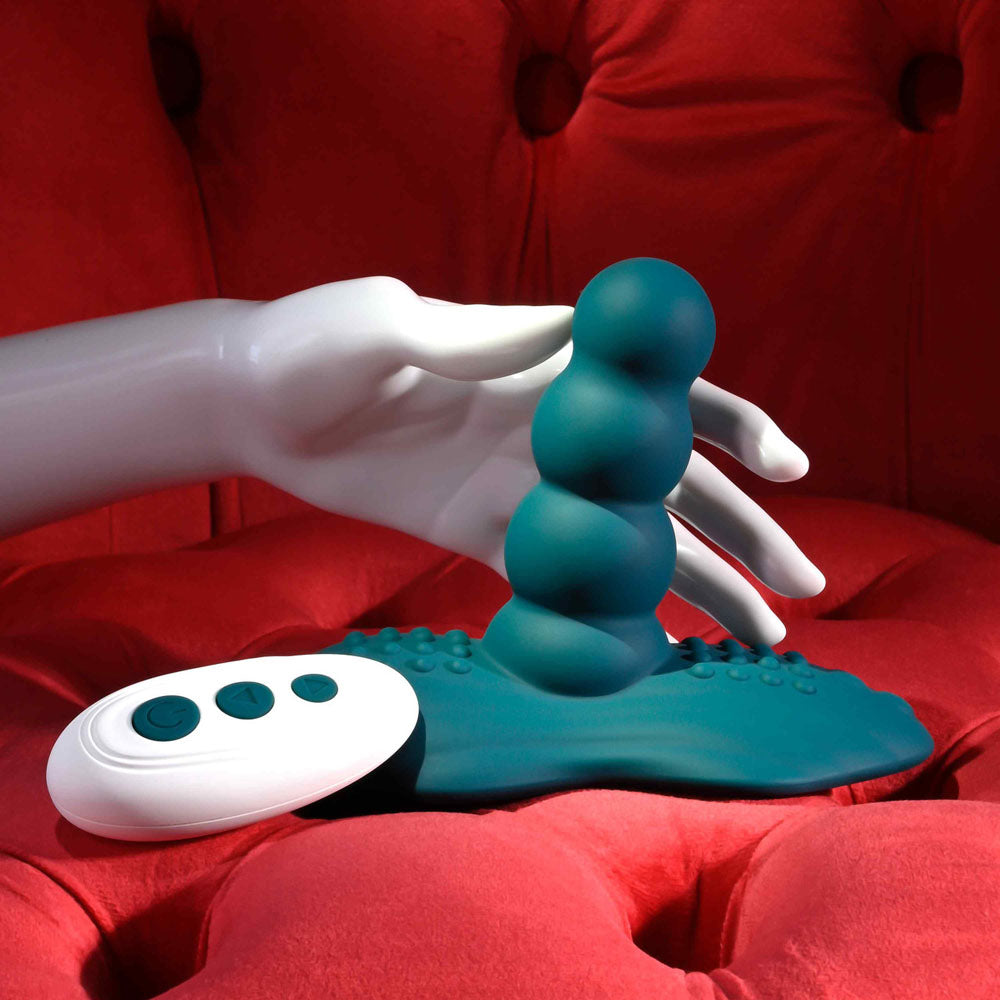 Playboy Pleasure HAVE A SEAT - Green Rideable Vibrator and Grinder Pad with Remote