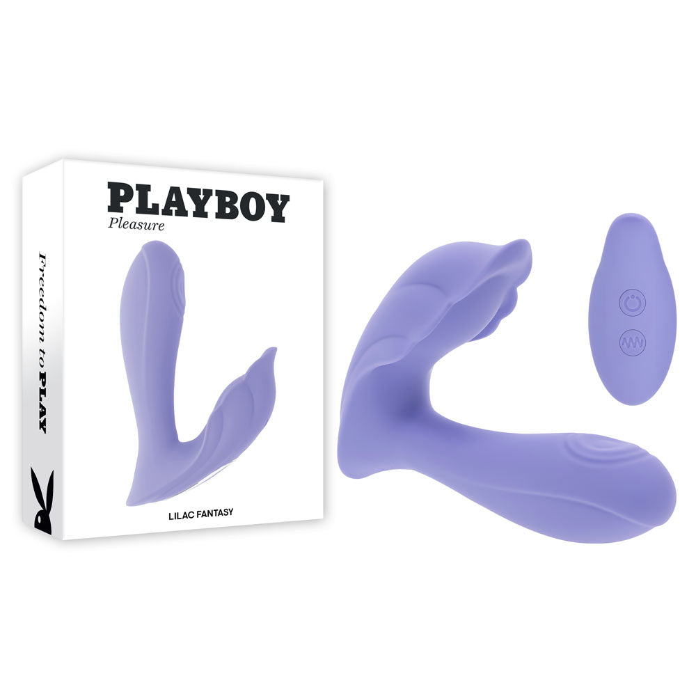 Playboy Pleasure LILAC FANTASY - Purple 13.5cm Tapping Vibrator with Remote