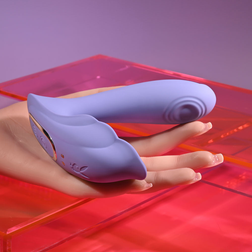 Playboy Pleasure LILAC FANTASY - Purple 13.5cm Tapping Vibrator with Remote