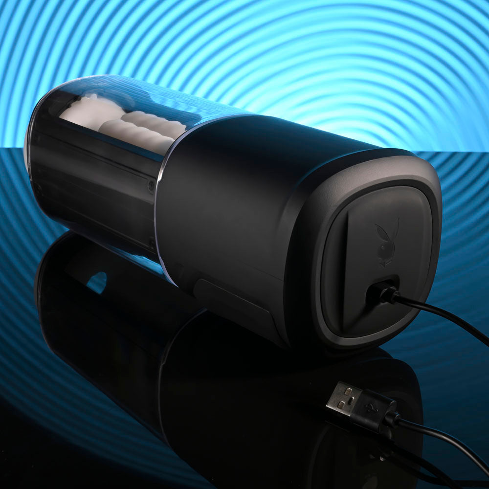 Playboy Pleasure SIDE PIECE - Warming Vibrating Auto Stroker