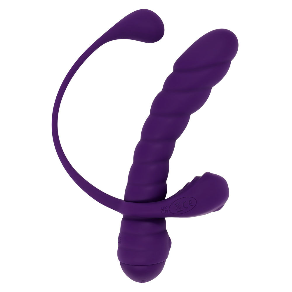 Playboy Pleasure TWISTED PLAYGROUND - Purple Vibrator and Cock Ring Kit