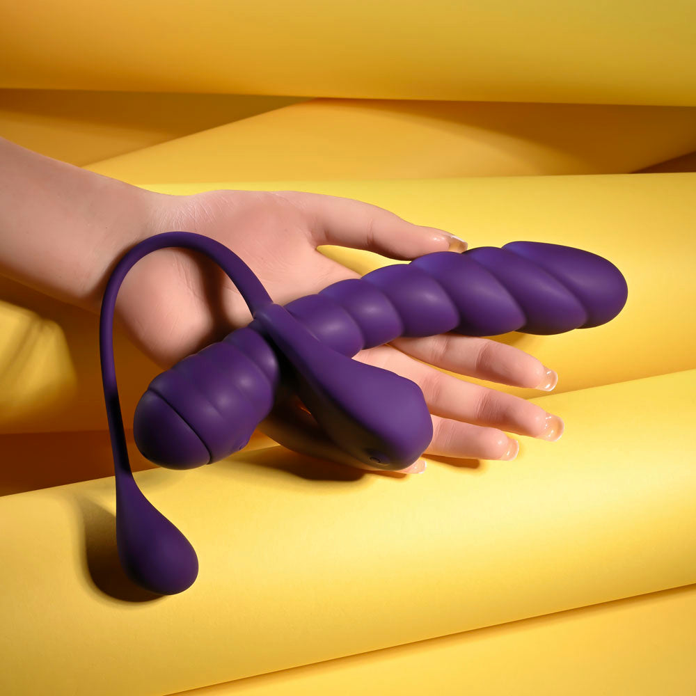 Playboy Pleasure TWISTED PLAYGROUND - Purple Vibrator and Cock Ring Kit