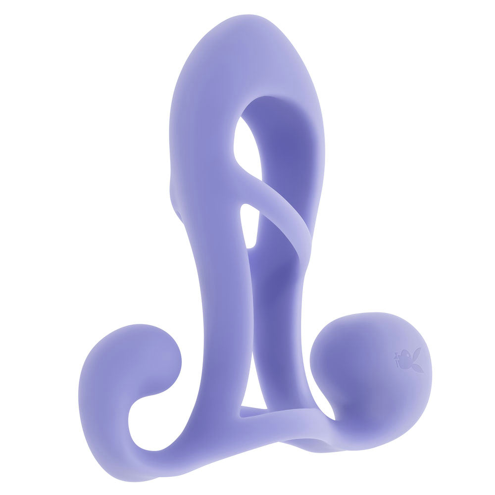Playboy Pleasure FANTASY CAGE - Purple Vibrating Penis Sleeve
