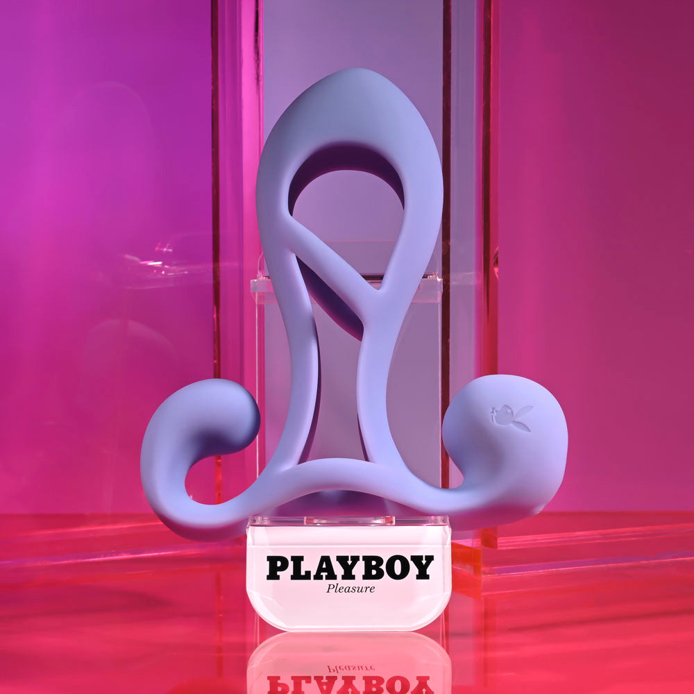 Playboy Pleasure FANTASY CAGE - Purple Vibrating Penis Sleeve