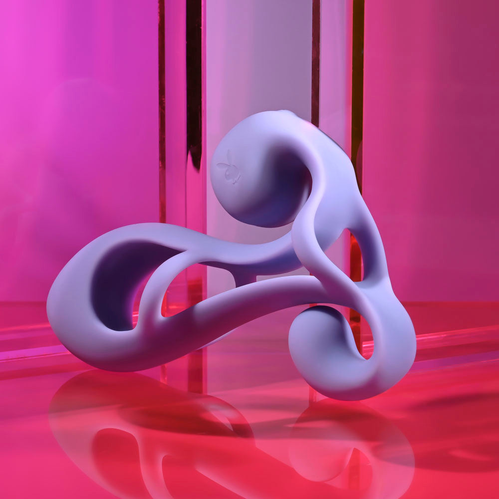 Playboy Pleasure FANTASY CAGE - Purple Vibrating Penis Sleeve