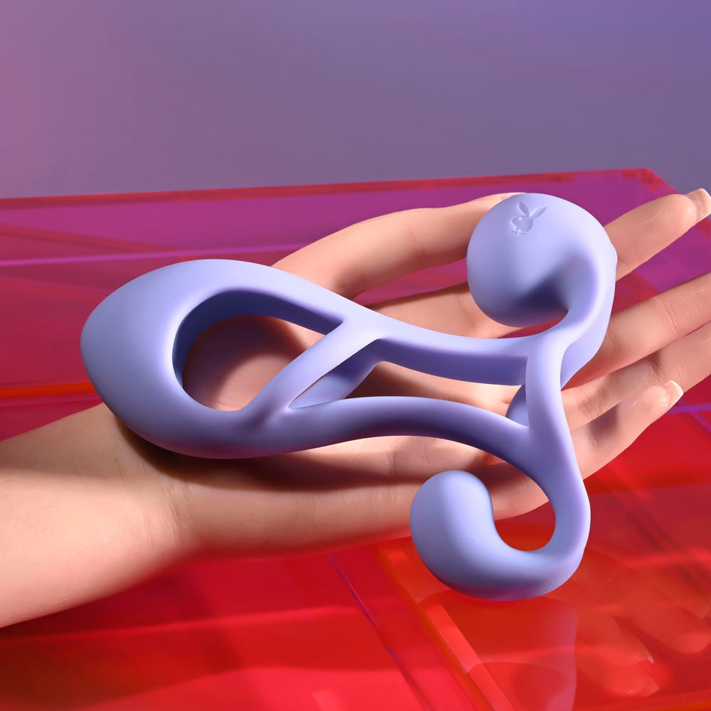 Playboy Pleasure FANTASY CAGE - Purple Vibrating Penis Sleeve