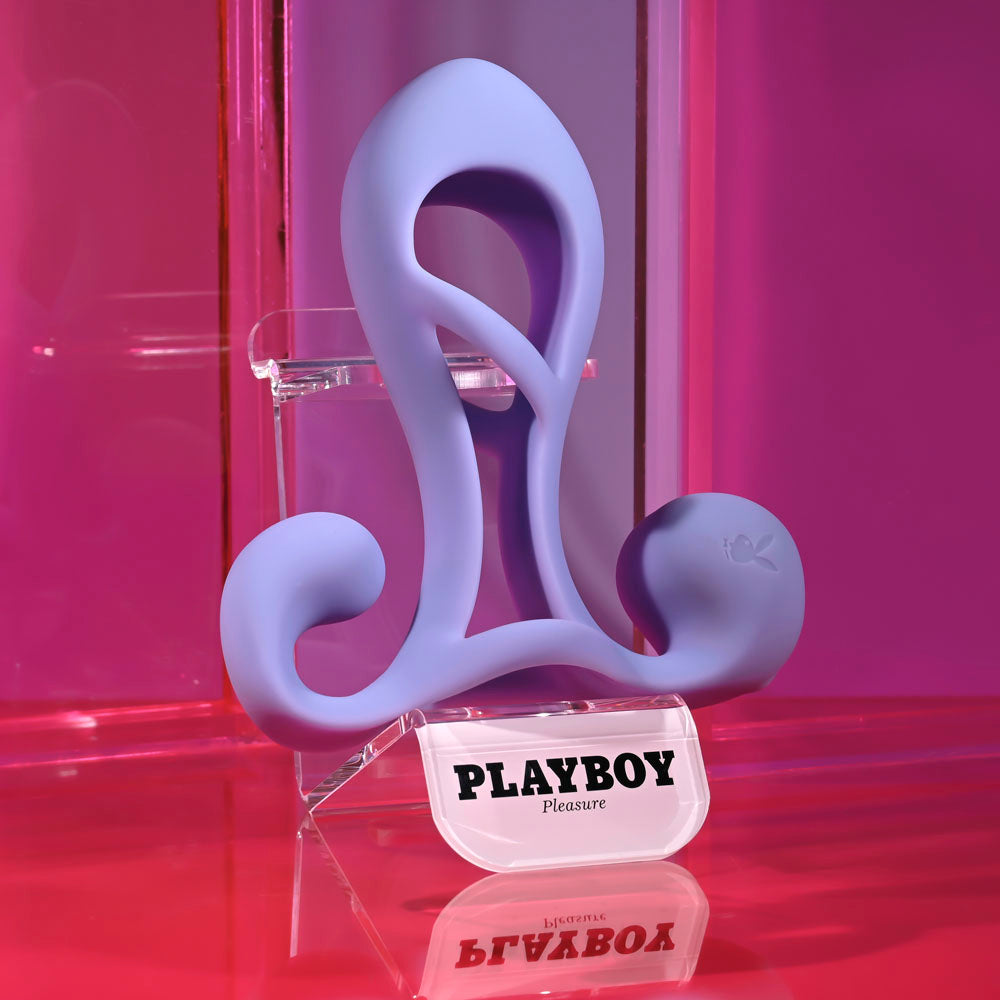 Playboy Pleasure FANTASY CAGE - Purple Vibrating Penis Sleeve