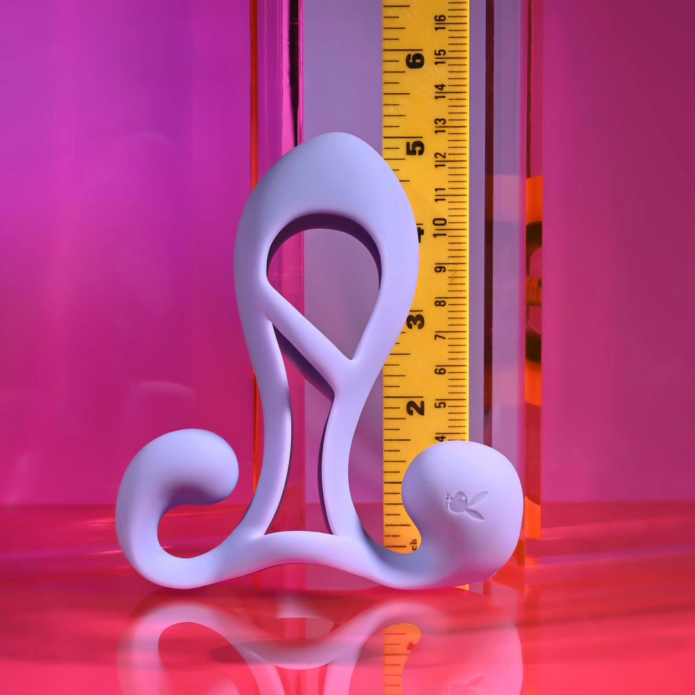 Playboy Pleasure FANTASY CAGE - Purple Vibrating Penis Sleeve