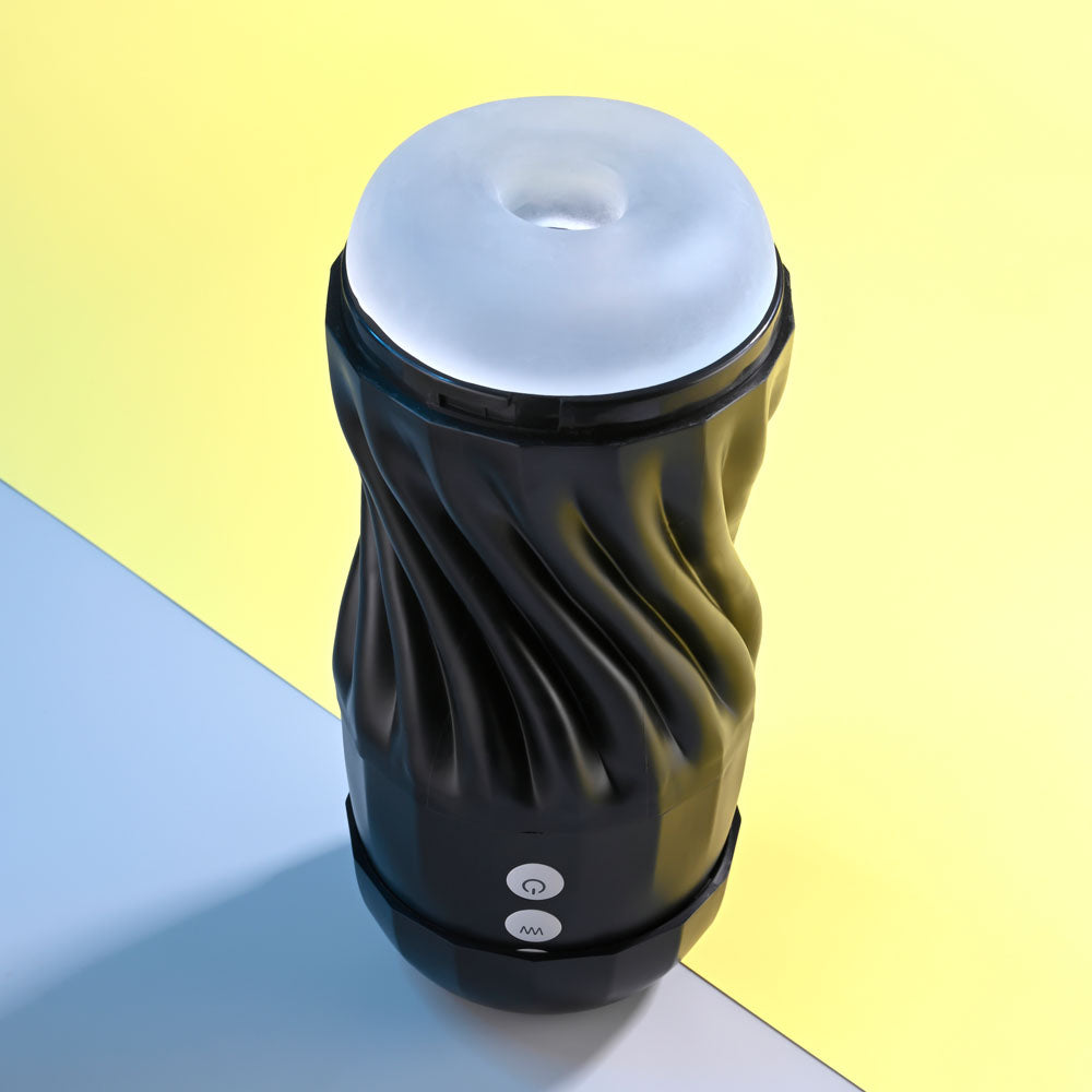 Playboy Pleasure SOLO USB Rechargeable Vibrating and Sucking Stroker Masturbator