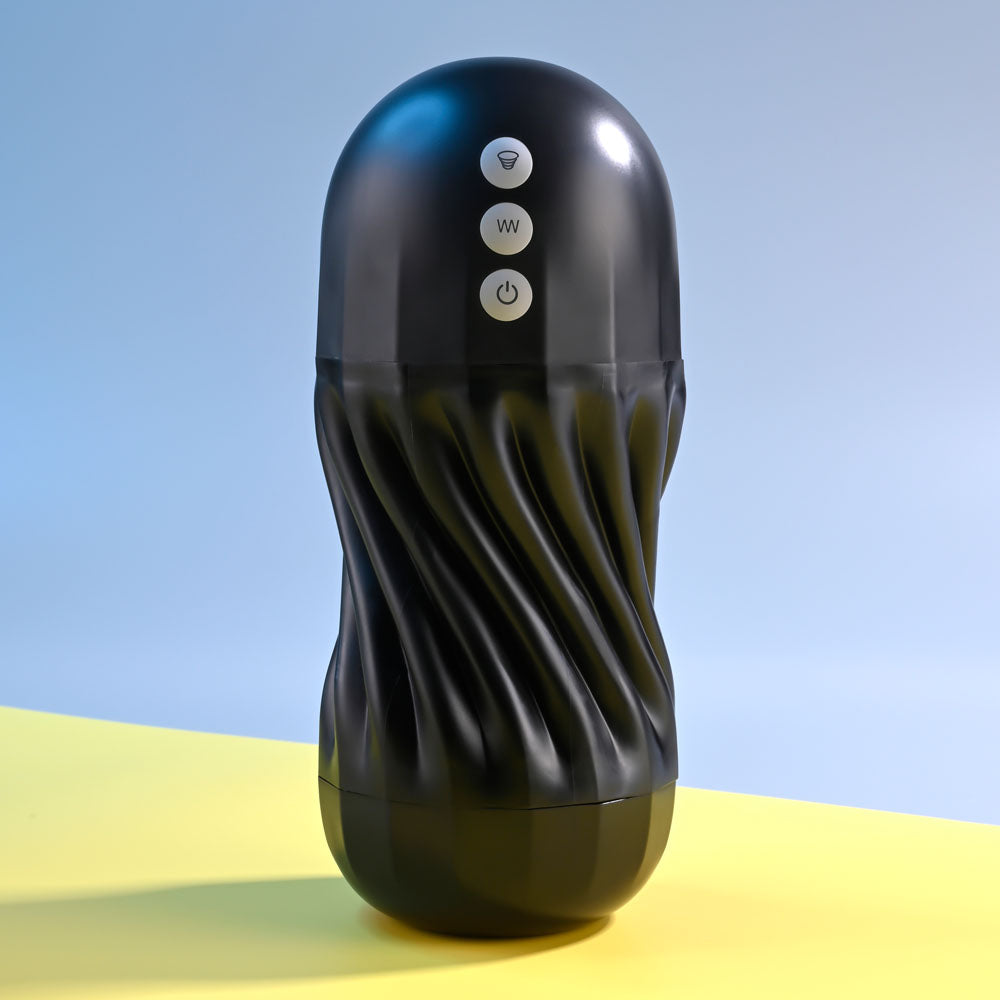 Playboy Pleasure SOLO USB Rechargeable Vibrating and Sucking Stroker Masturbator
