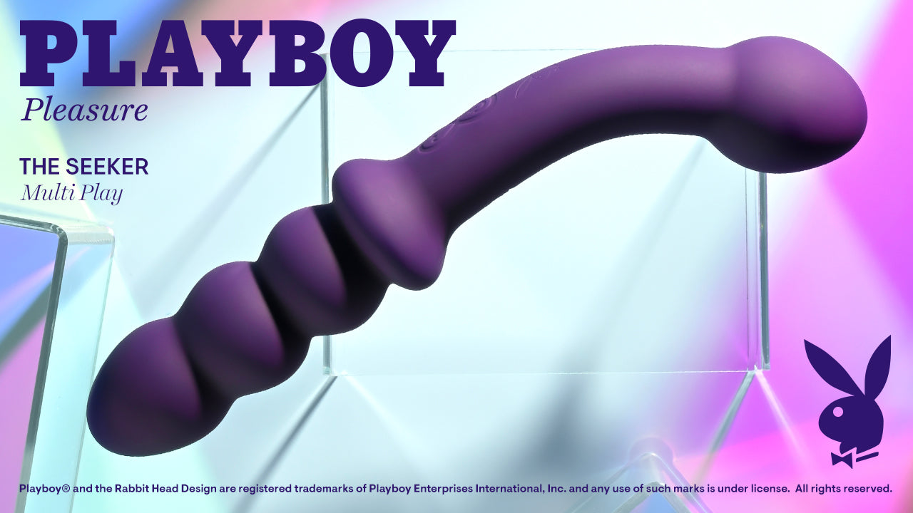 Playboy Pleasure THE SEEKER Purple 20.3cm USB Rechargeable Double Ended Vibrator