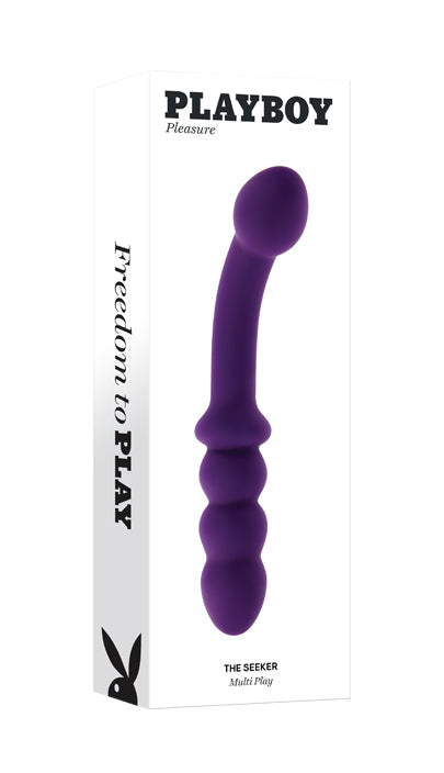 Playboy Pleasure THE SEEKER Purple 20.3cm USB Rechargeable Double Ended Vibrator