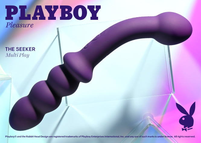 Playboy Pleasure THE SEEKER Purple 20.3cm USB Rechargeable Double Ended Vibrator