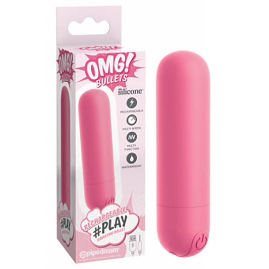 Pipedream OMG! Bullets #Play - Pink USB Rechargeable Bullet