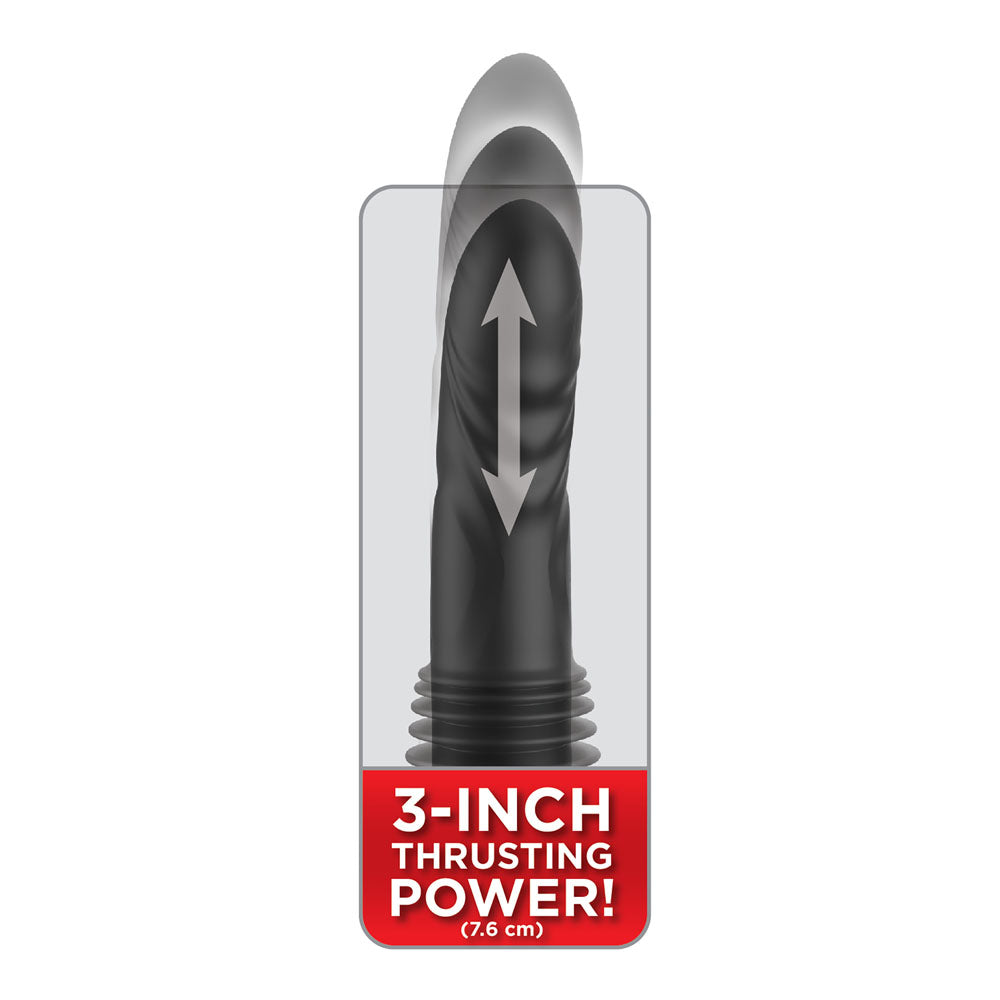 Pipedream Fetish Fantasy Series Ultimate Silicone Thruster - Black Thrusting Vibrator