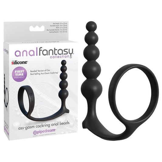 Pipedream Anal Fantasy Collection Ass-Gasm Cockring Anal Beads