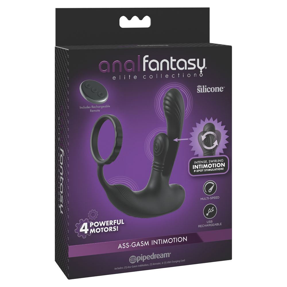 Pipedream Anal Fantasy Elite Ass-Gasm intiMotion - Quad Motor Prostate Massager with Remote