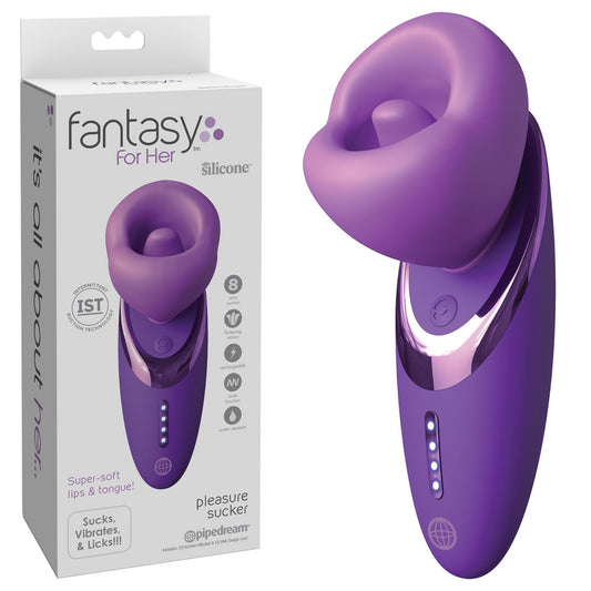 Fantasy For Her Pleasure Sucker - Sucking, Licking & Vibrating Stimulator