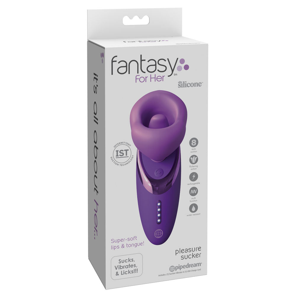 Fantasy For Her Pleasure Sucker - Sucking, Licking & Vibrating Stimulator