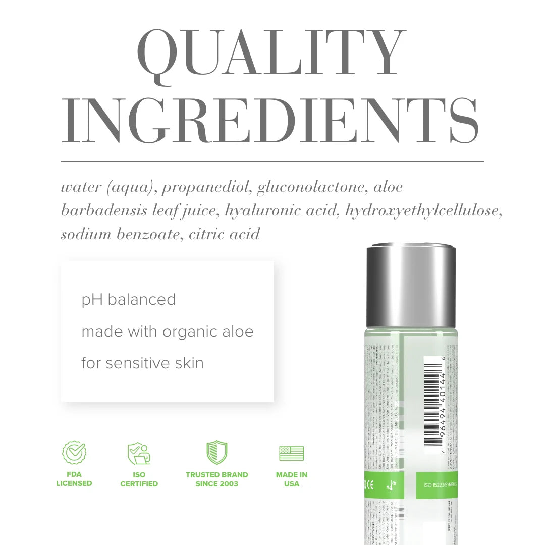 JO Aloe Organic Water Based Lubricant 4oz/120ml
