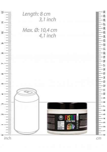 Shot Toys | PHARMQUESTS Fist-It Extra Thick Rainbow Water Based Lubricant 500ml